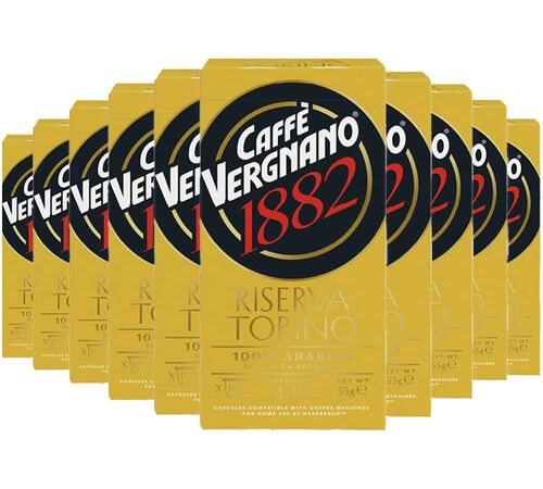 100 Capsules compatibles Nespresso* Original 100% arabica Riserva Torino - CAFFE VERGNANO