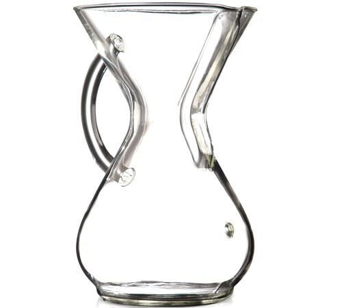 Cafeti&egrave;re Chemex en verre avec poign&eacute;e 6 tasses