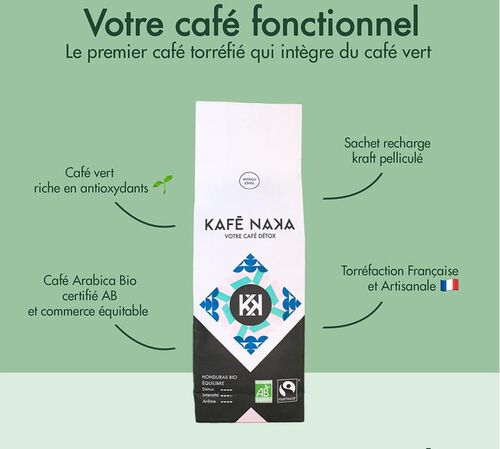 Kaf&eacute; Naka - Caff&egrave; macinato - Detox Bio Honduras 250 g image number 1