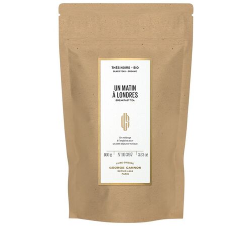George Cannon - T&egrave; nero Biologico sfuso "Un Matin &agrave; Londres" 100 g image number 1