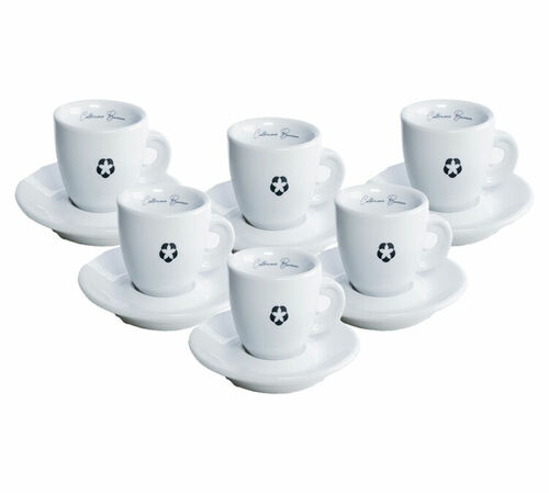 6 tasses et sous-tasses expresso Bazzara