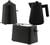 Set Petit-D&eacute;jeuner Gamme Pliss&eacute; Noir ALESSI image