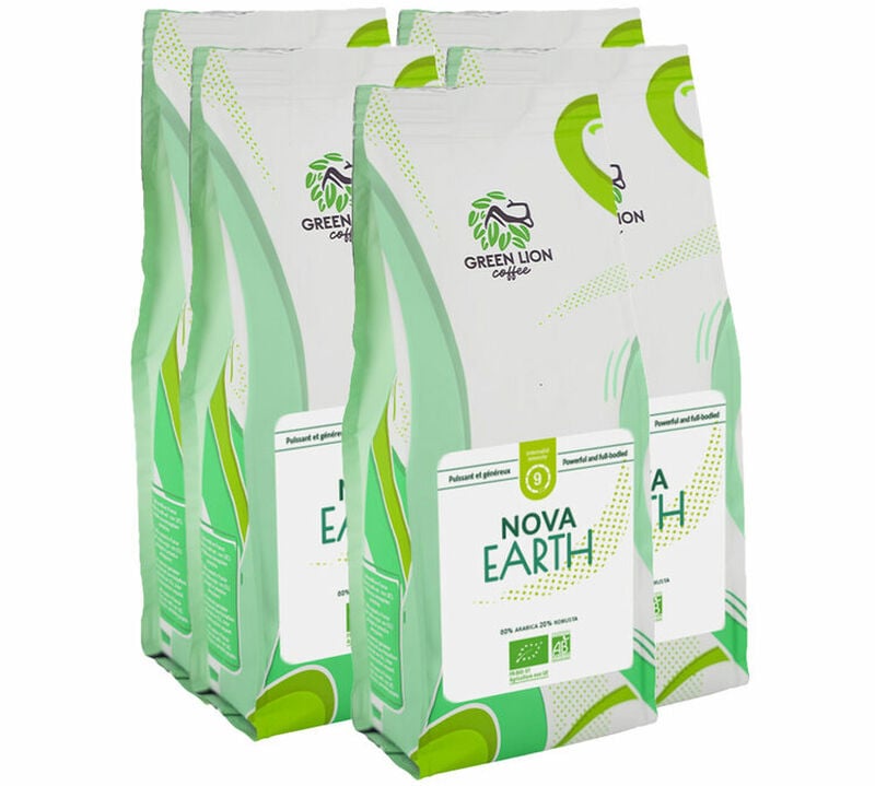 5kg Caf&eacute; en grain Nova Earth (anciennement Terre d'Avenir) - Green Lion Coffee image number 0