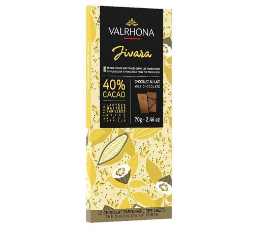 Tablette Chocolat au Lait Jivara 40% Cacao - 70 g - VALRHONA