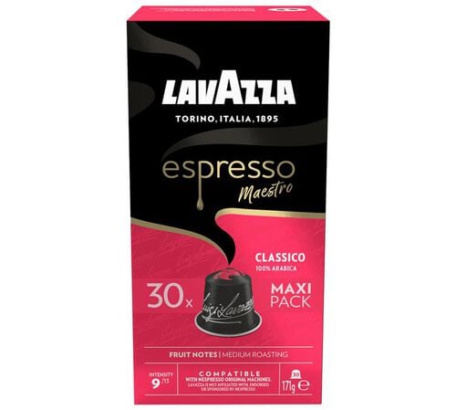 30 capsules compatibles Nespresso* Original Maestro Classico - LAVAZZA