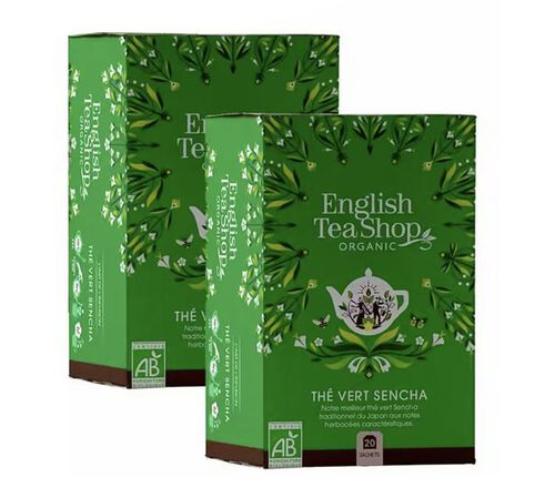Pack Th&eacute; Vert Sencha Bio - 2 x 20 sachets - ENGLISH TEA SHOP