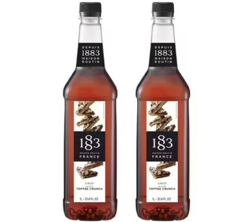 Sirop 1883 Routin Toffee Crunch - Bouteille Plastique - 2 x 1 L