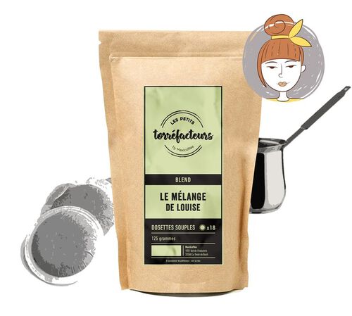 18 dosettes souples - Le M&eacute;lange de Louise - LES PETITS TORREFACTEURS