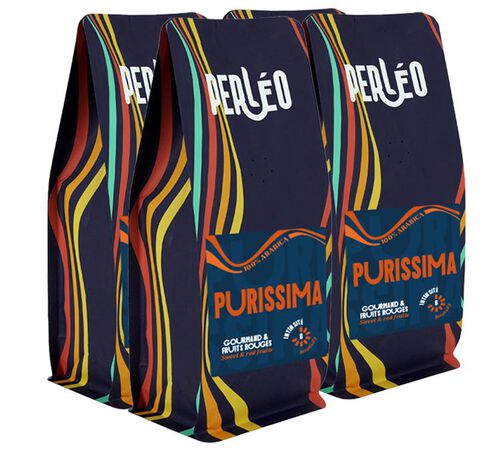 4 x 250 g - Caf&eacute; moulu - Purissima - PERL&Eacute;O