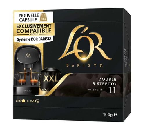 10 capsules l'Or Barista XXL Double Ristretto - Intensit&eacute; 11 - L'Or Barista