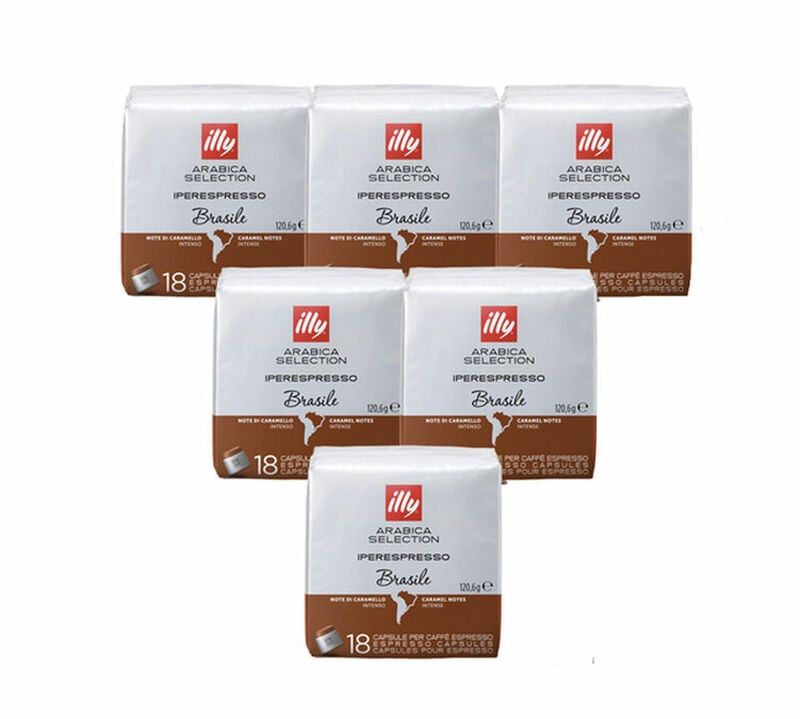 108 Capsules Illy Iperespresso Arabica S&eacute;lection Br&eacute;sil - Illy image number 0
