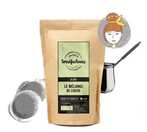 90 dosettes souples - Le M&eacute;lange de Louise - LES PETITS TORREFACTEURS