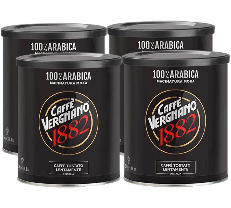 4 x 250 g -Caf&eacute; moulu - Moka 100% Arabica - CAFF&Egrave; VERGNANO image number 0