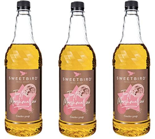 Lot de 3 Sirops Guimauve (Marshmallow) 3 x 1L - SWEETBIRD image number 0