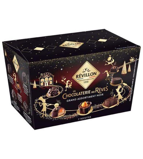 La chocolaterie des r&ecirc;ves - Assortiment chocolats noirs - 215 g - R&Eacute;VILLON