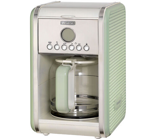 Cafeti&egrave;re filtre programmable verte - Ariete
