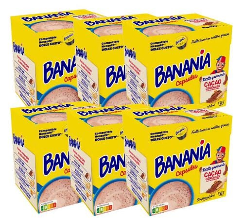 72 capsules compatibles Nescaf&eacute;* Dolce Gusto* Chocolat &ndash; BANANIA