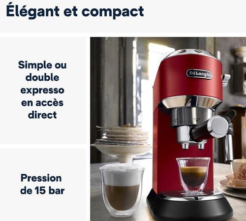 Dedica EC685.R Rouge - DeLonghi - Tr&egrave;s bon &eacute;tat image number 5