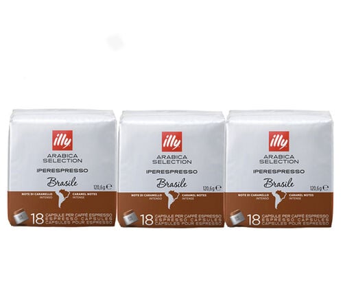 54 Capsules Illy Iperespresso Arabica S&eacute;lection Br&eacute;sil - Illy