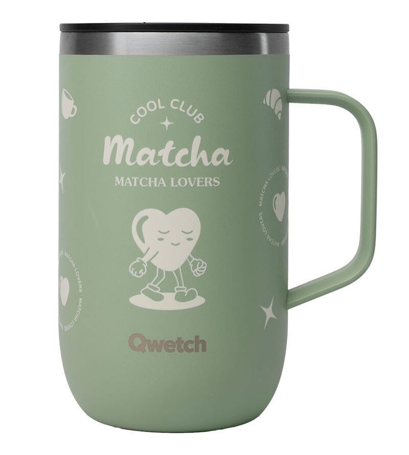Mug tisani&egrave;re isotherme - COOL CLUB Matcha - 470ml - QWETCH image number 0