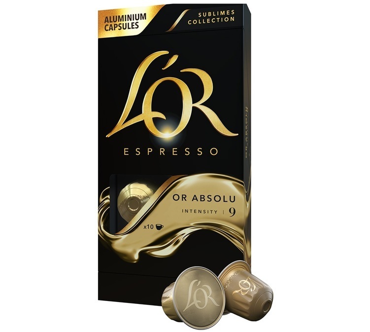 L'Or Espresso Capsules Or Absolu Nespresso® Compatible x 10 coffee pods