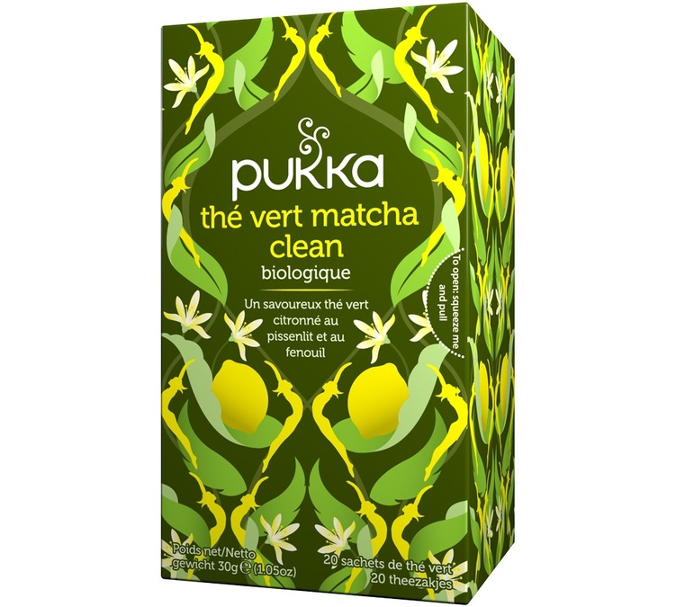 Pukka Clean Matcha Green Organic Sencha Tea 20 tea bags