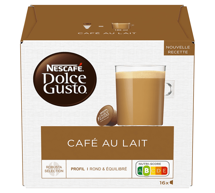 Verwoesting overschot Ondenkbaar Nescafé Dolce Gusto pods Café au Lait x 16 coffee pods