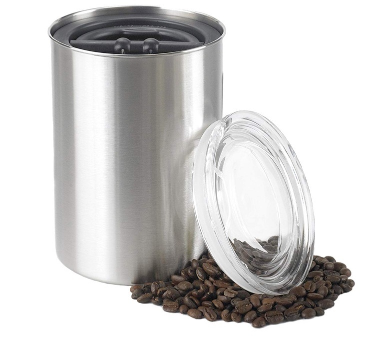 500g Airscape Coffee and Food Storage Canister Stainless Steel