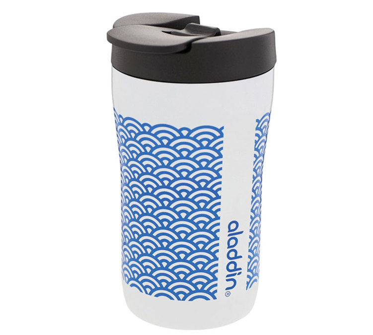 Aladdin Stainless Steel Vacuum Insulated Travel Mug Latte Marine 25cl