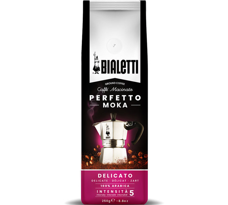 250g Bialetti Ground Coffee Perfetto Moka Delicato