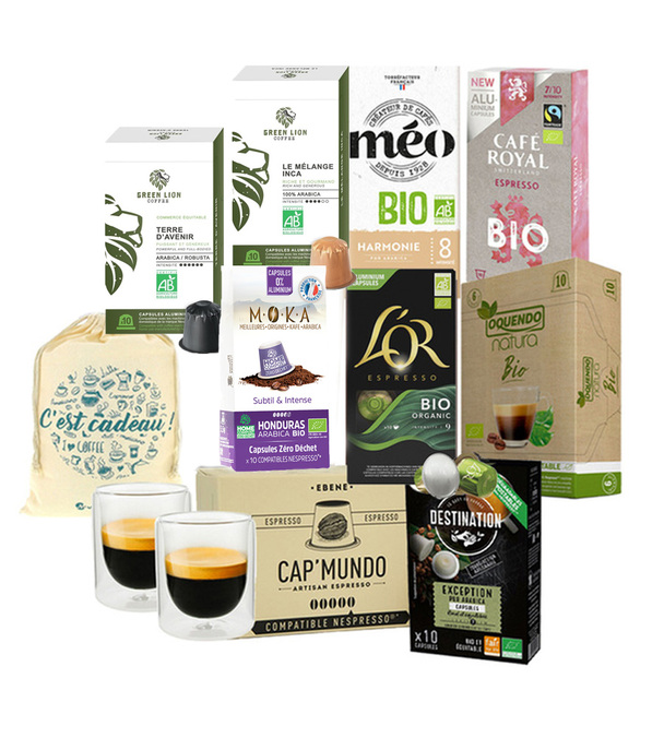 Special Gift Pack Organic Nespresso® compatible coffee pods