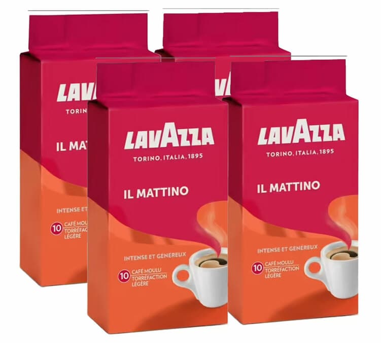 Café molido  Lavazza Il Mattino, Molido, Intenso, 250 g