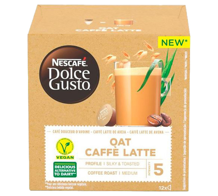 NESCAFE DOLCE GUSTO 12 Vegan Capsules Oat Caffè Latte