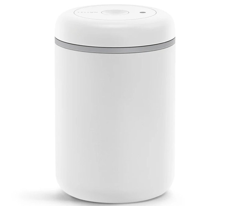 Fellow Atmos Vacuum Canister Matte White 400g