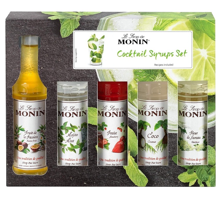 Monin Syrup Cocktails Gift Set 5 x 5cl Bottles
