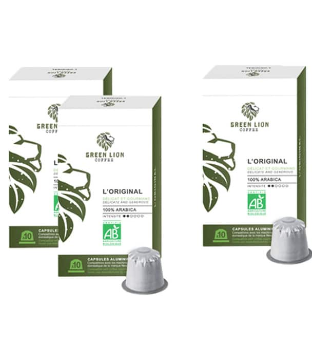 50 capsules compatibles Nespresso® Pro - L'Original - Green Lion Coffee