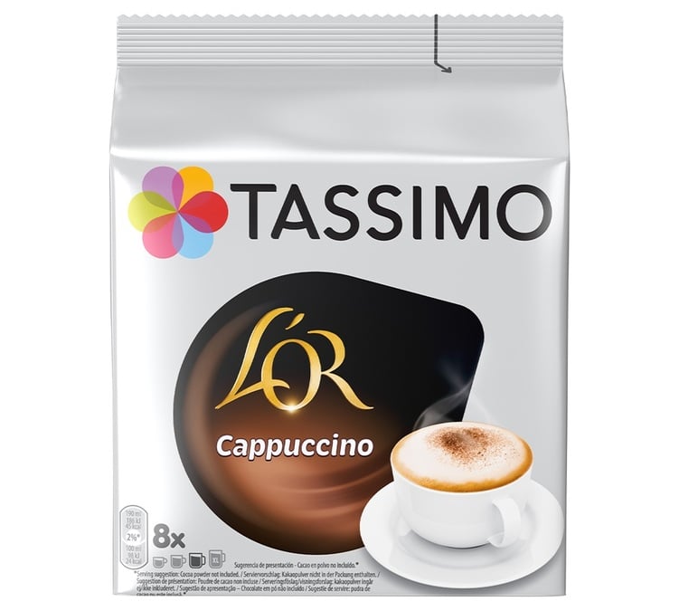 le Choix du Président Dosettes T DISCS TASSIMO de café cappuccino - 8 ea