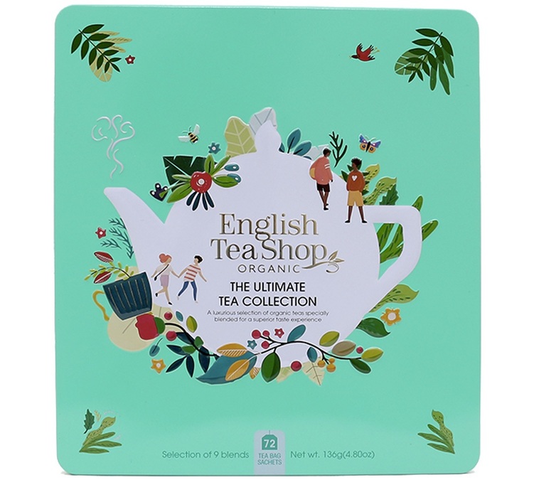 English Tea Shop Ultimate Tea Collection 72 Tea sachets in metal box