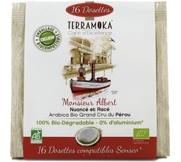 Terramoka Monsieur Albert Senseo Organic Coffee Pods x 16 Senseo pods