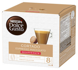16 Cortado Decaffeinato Pods - NESCAFE* DOLCE GUSTO*