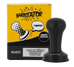 Baristator Tamper 58,6mm Teflon Base Black Wood Handle