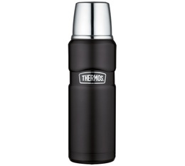Thermos King Stainless Steel Insulated Bottle Black Matte - 47cl