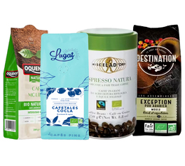 Organic Ground Coffee Pack (exclusive to MaxiCoffee): 4 ground coffees