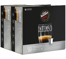 100 Nespresso* Original Compatible Capsules – Espresso Intenso – Caffè Vergnano