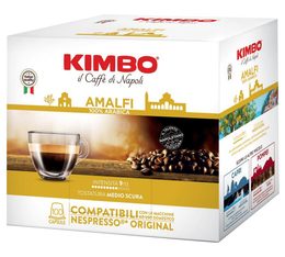100 Nespresso* Original Compatible Capsules Amalfi 100% Arabica – KIMBO
