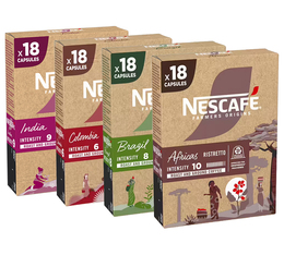 Nescafe Farmers Origins Discovery Pack Compatible With Nespresso* Original x 72