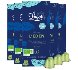 50 Nespresso* Original Compatible Capsules L’Eden Organic – CAFES LUGAT