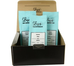 African Escape Selection Pack (Congo, Rwanda, Tanzania) - 3 packs of coffee beans x 250g - Cafés Lugat