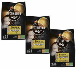 Senseo-Compatible Pods 100% Organic Coffee Moka Ethiopia Destination Value Pack x 108