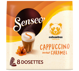 Cappuccino Caramel Columbus compatible Senseo pods x8